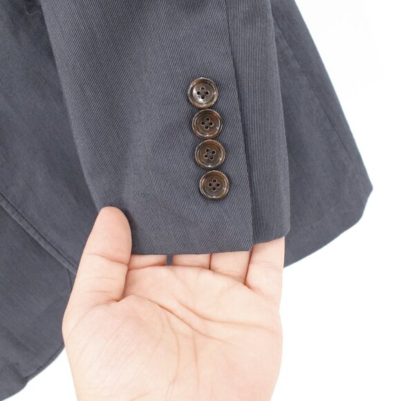 J crew sport coat Mens small Unstructured Cotton Twill Microstripe Blazer Jacket - Picture 3 of 16